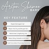 Areton Natural Solid Shampoo Bar with Conditioner Dry Hair Split Ends SLS Free view 5