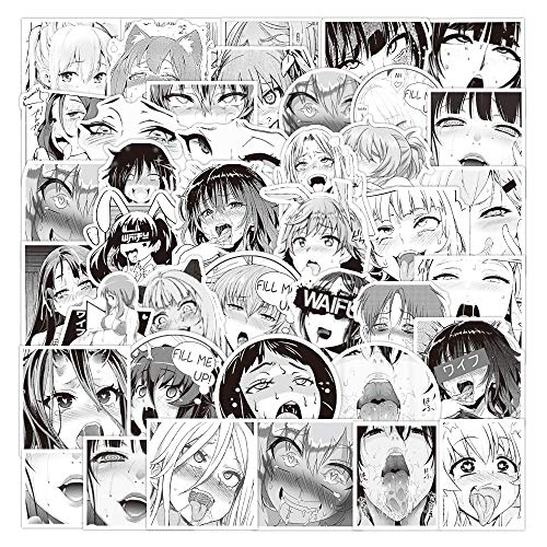 52Pcs Sexy Girl Hentai Waifu Stickers for Laptop Car Bike Helmet Phone Guitar Skateboard Anime Lady&Loli Bunny Girl Stickers Vinyl Stickers Waterproof Aesthetic Sticker Pack Decals for Adults Teens