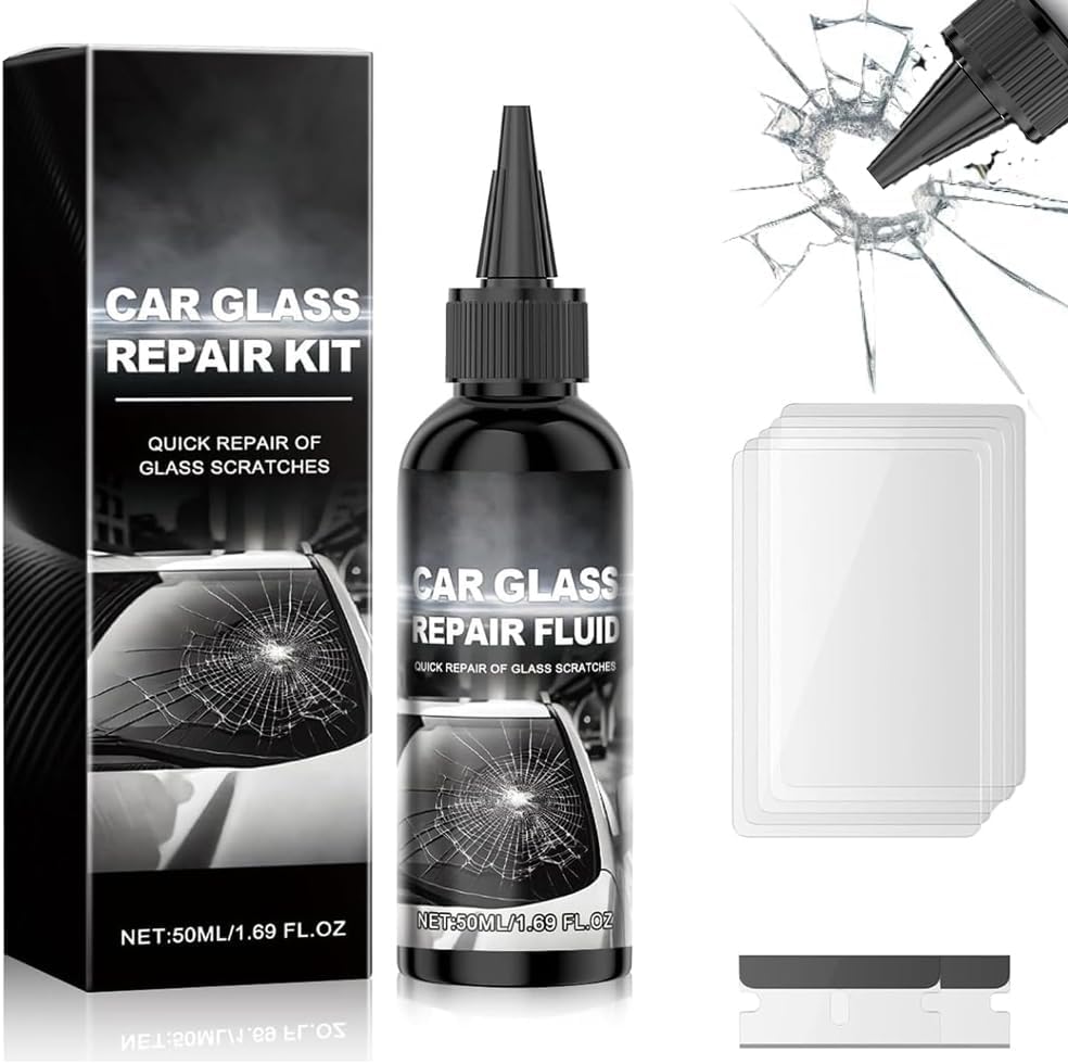 Windshield Repair,Car Windshield Crack Repair Kit,2025 New Car Cracks Gone Glass Repair Kit, for Cracks and Chips, Glass Scratch Repair Liquid, Chips Cracks