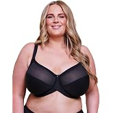 Curvy Kate Women's Wonderfully 4 Part Cup Balcony Bra, CK6110, Black, 32JJ