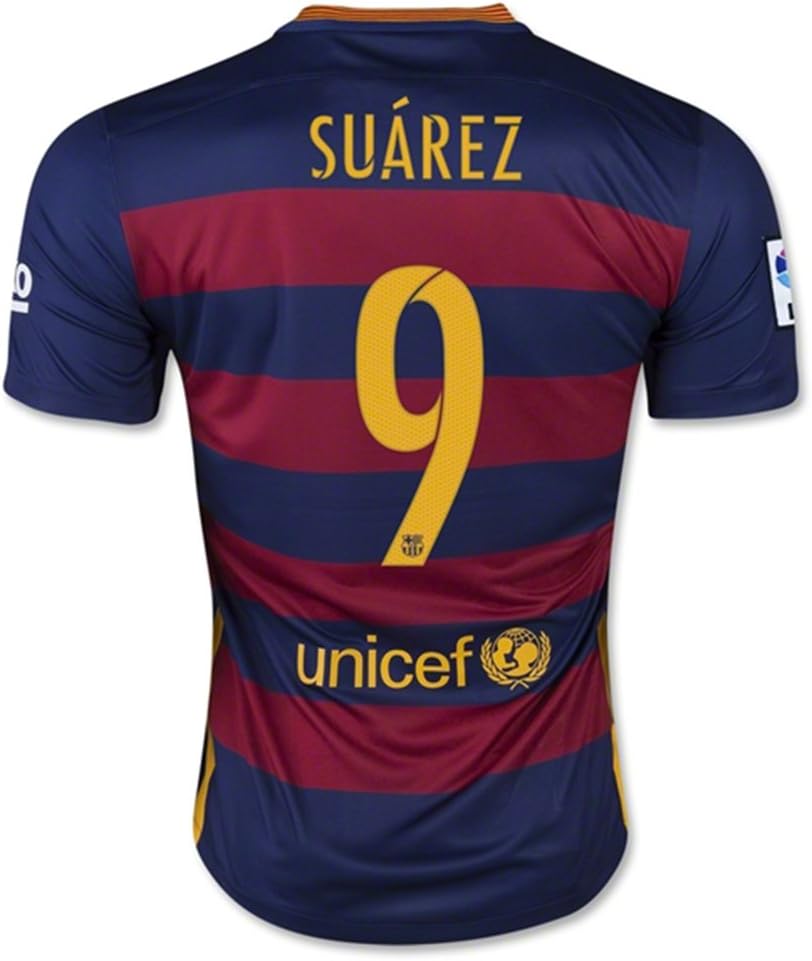 Amazon Co Jp Nike Suarez 9 Barcelona Home Jersey 15 16 Authentic Name And Number サッカーユニフォーム バルセロナfc ホーム用 スアレス 背番号9 15 スポーツ アウトドア