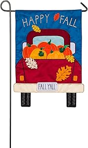 Evergreen Flag Indoor Outdoor Décor for Homes Gardens and Yards Fall Yall Pickup Truck Garden Applique Flag