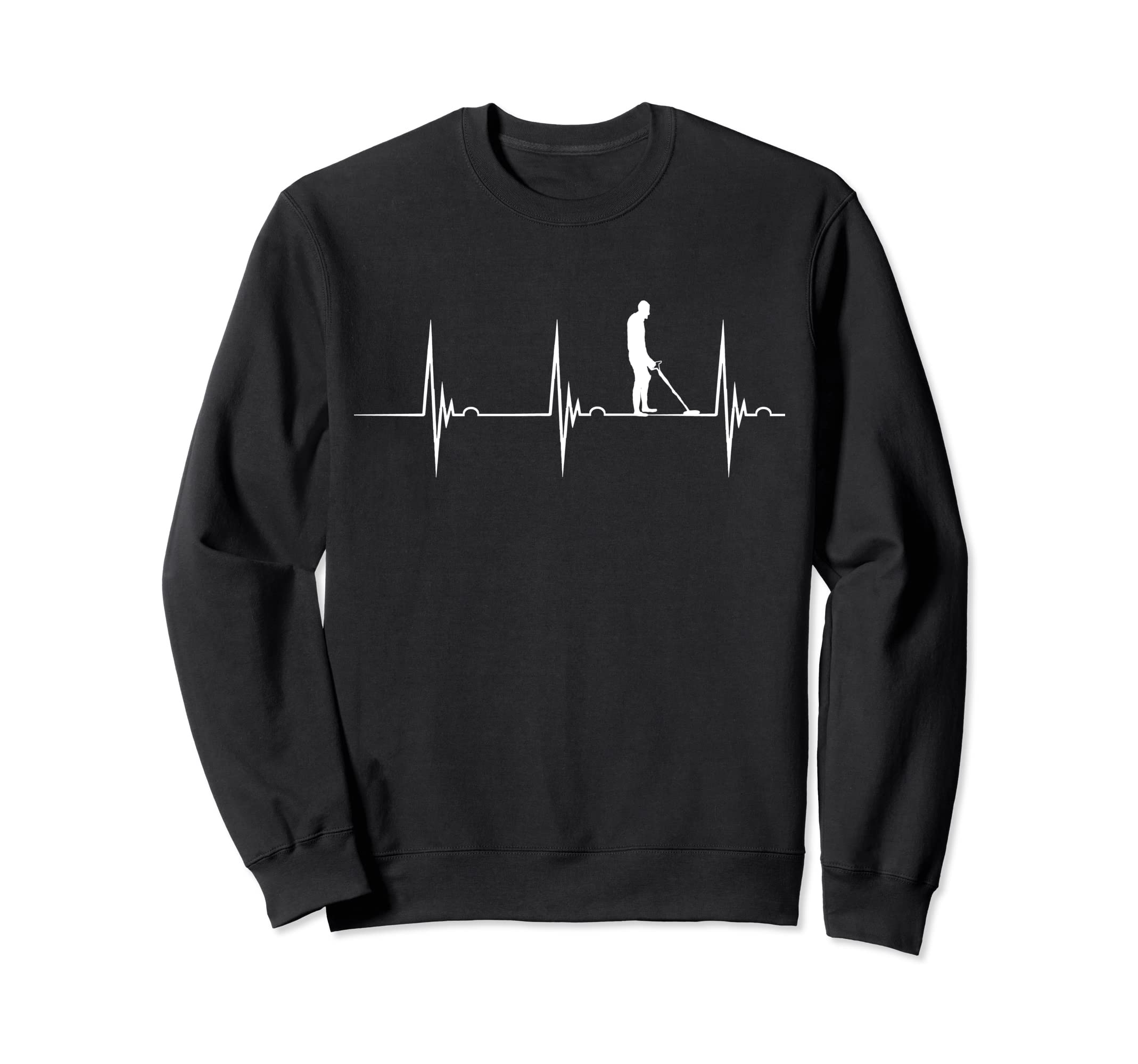 Metal Detecting Heartbeat Detector EKG Pulse Relic Hunter Sweatshirt