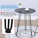 Signstek 28in 10mm Metal Table Legs, 3 Rods, Black, Set of 4, DIY Desk/Table view 5