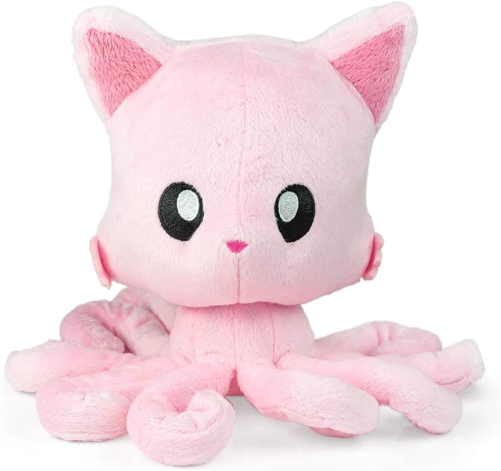 Tentacle Kitty Cotton Candy Scented Pink Plush Collectible | Measures 8 Inches Tall