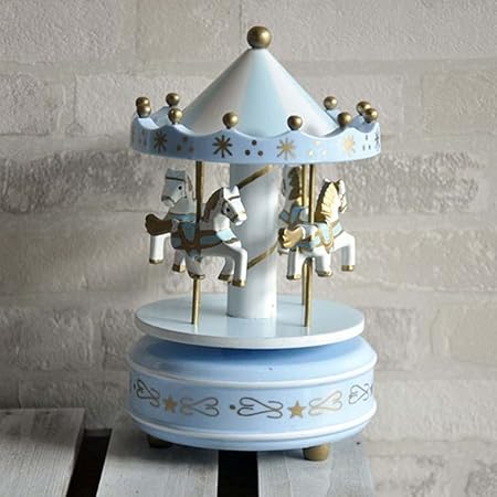 Amazon Jq オルゴール 手作り 木製 メリーゴーランド インテリア ロマンティック プレゼント ラピュタ 7カラー オルゴール おもちゃ