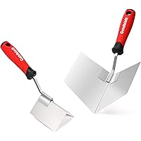 Goldblatt 2 Piece Drywall Corner Tool Set, 5'' Outside Corner Knife & 3-1/2'' Inside Corner Knife, with Soft Grip Handle - St