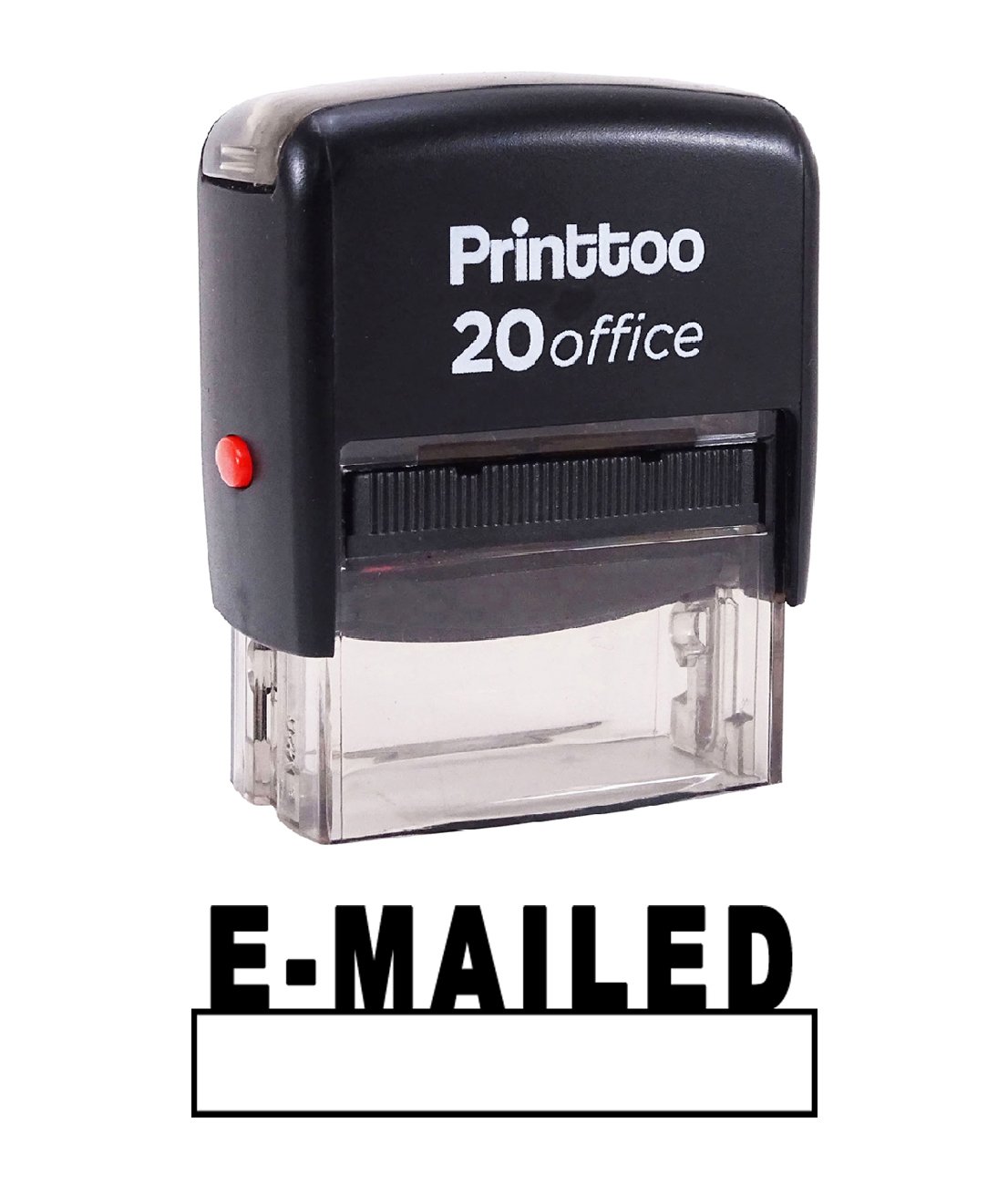 Printtoo Custom Stamp E-MAILED Self Inking Rubber Stamp Office Stationary-Black