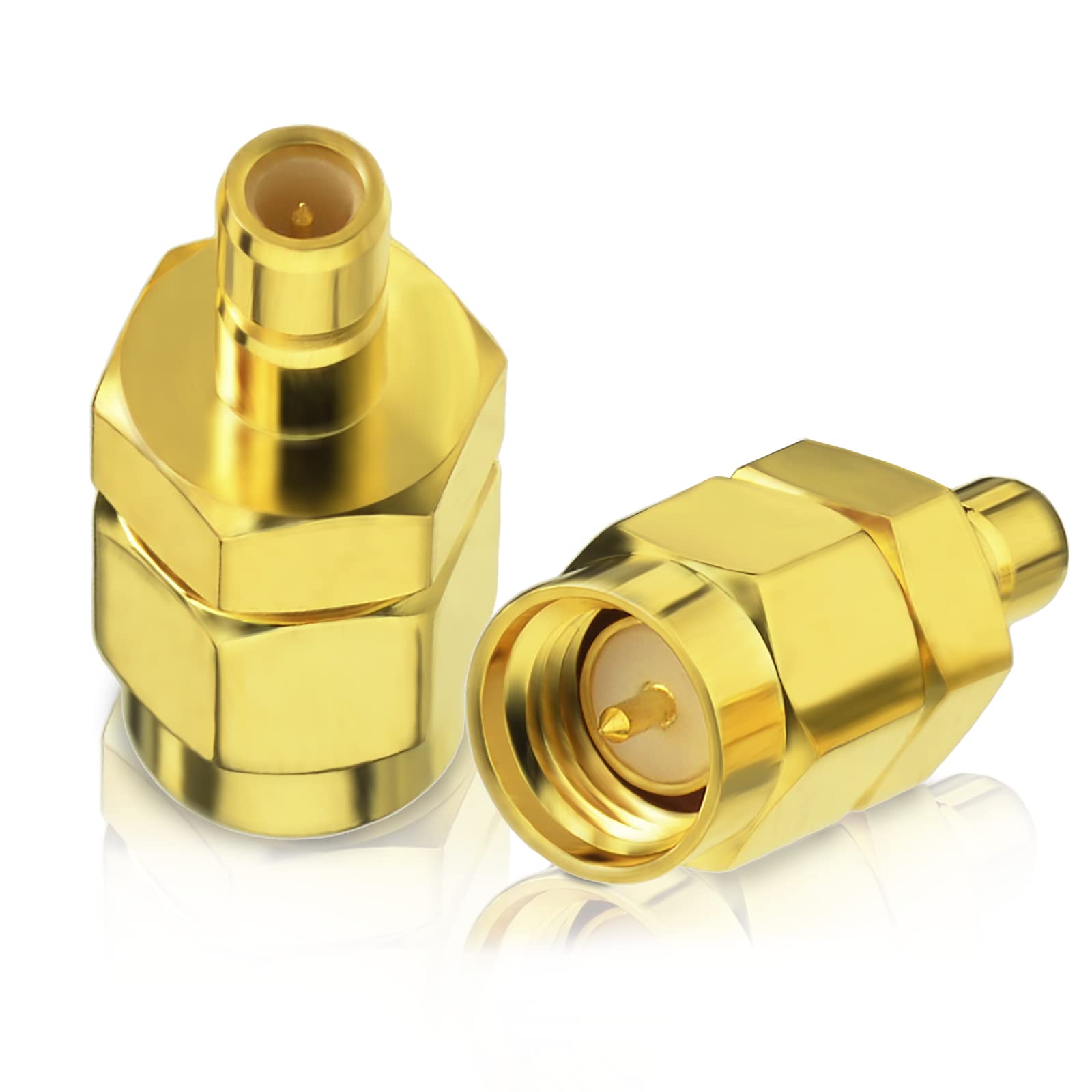 Bingfu DAB Aerial SMA Adapter SMB Female to SMA Male Connector 2 Kit for Alpine AiliTech Pioneer Clarion Pure Revo Radio