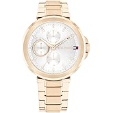 Tommy Hilfiger Women's Quartz Multifunction Watch - Stainless Steel Bracelet - 5ATM/50 Meters Water Resistance - Premium Fashion, Timeless Elegance - Gift for Her - 38mm