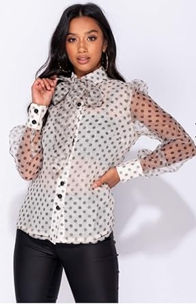 polka dot blouse amazon
