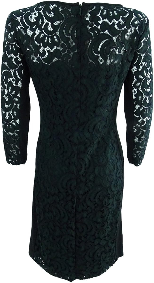 ralph lauren green lace dress