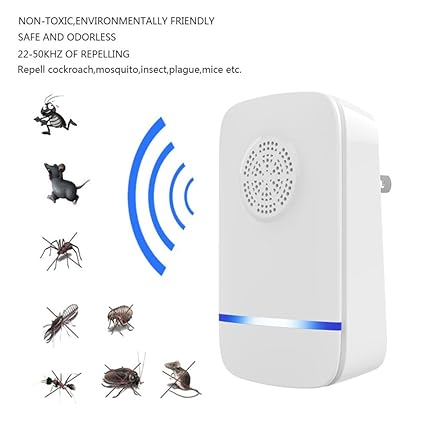 Iusun - Repelente de mosquitos electrónico, ultrasónico repelente ...