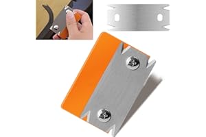 Yuentoen Woodworking Edge Banding Trimmer,Hand Planer Edge Bander for Burrs with Replacement Blades,Edge Corner Planer,Chamfe