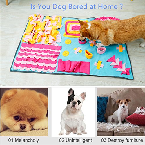 LYCXC Dog Snuffle Mat Feeding Mat Nosework Blanket Dog Training Mats