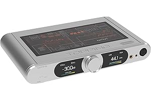 KGUSS Topping DX9 DAC NFCA Headphone amp - AK4499EQ Flagship DAC, Hybrid Relay Volume Control, 6-Channel Discrete NFCA high-Performance (Silver,15th Anniversary)