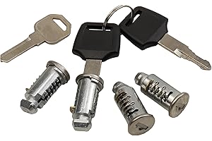 iRomehony 4 Pack Lock Cores Compatible with Thule Car Racks System and Accessories One-Key System Lock Cylinders Fit for Car Rack Bike Rack and Other Equipment with Lock Cylinder