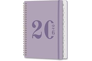 2026 Planner, Weekly and Monthly Calendar Agenda Book, Jan 2026 - Dec 2026, Hardcover Planning Academic Planner for Office Sc