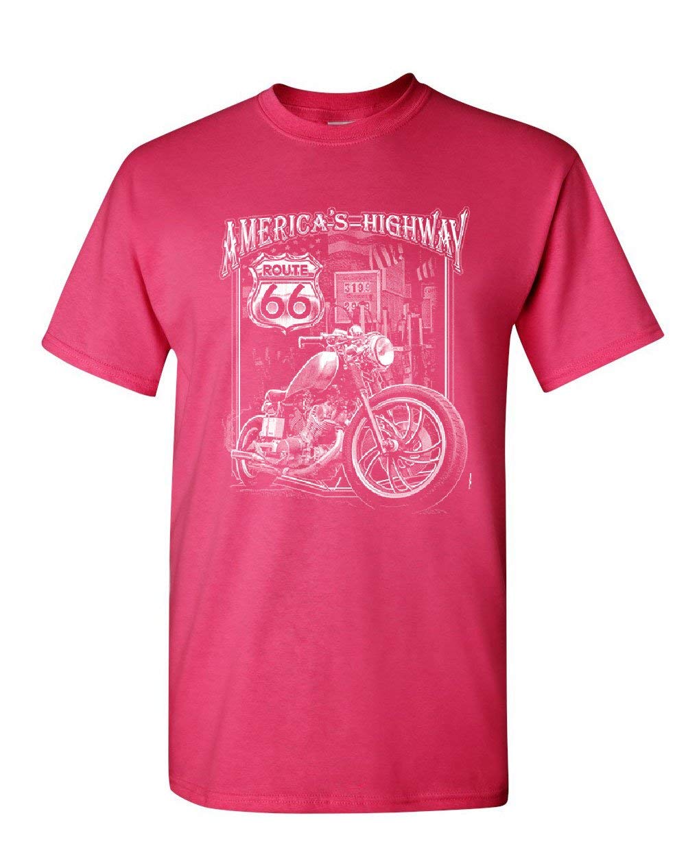 America's Highway T-Shirt Route 66 MC Motorcycle