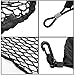 ZILONG Cargo Net Hammock Trunk Organizer Vehicle Storage with 4 Adjustable Hook Black (Y123)