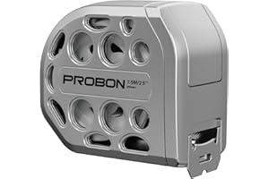 PROBON 2025 New 25FT Stainless Steel Measuring Tape, Anti Rust,Strong Magnetism on The Bottom,Hollow Design, Gift Tape,Portable self-Locking Tape Measure for Household Woodworking