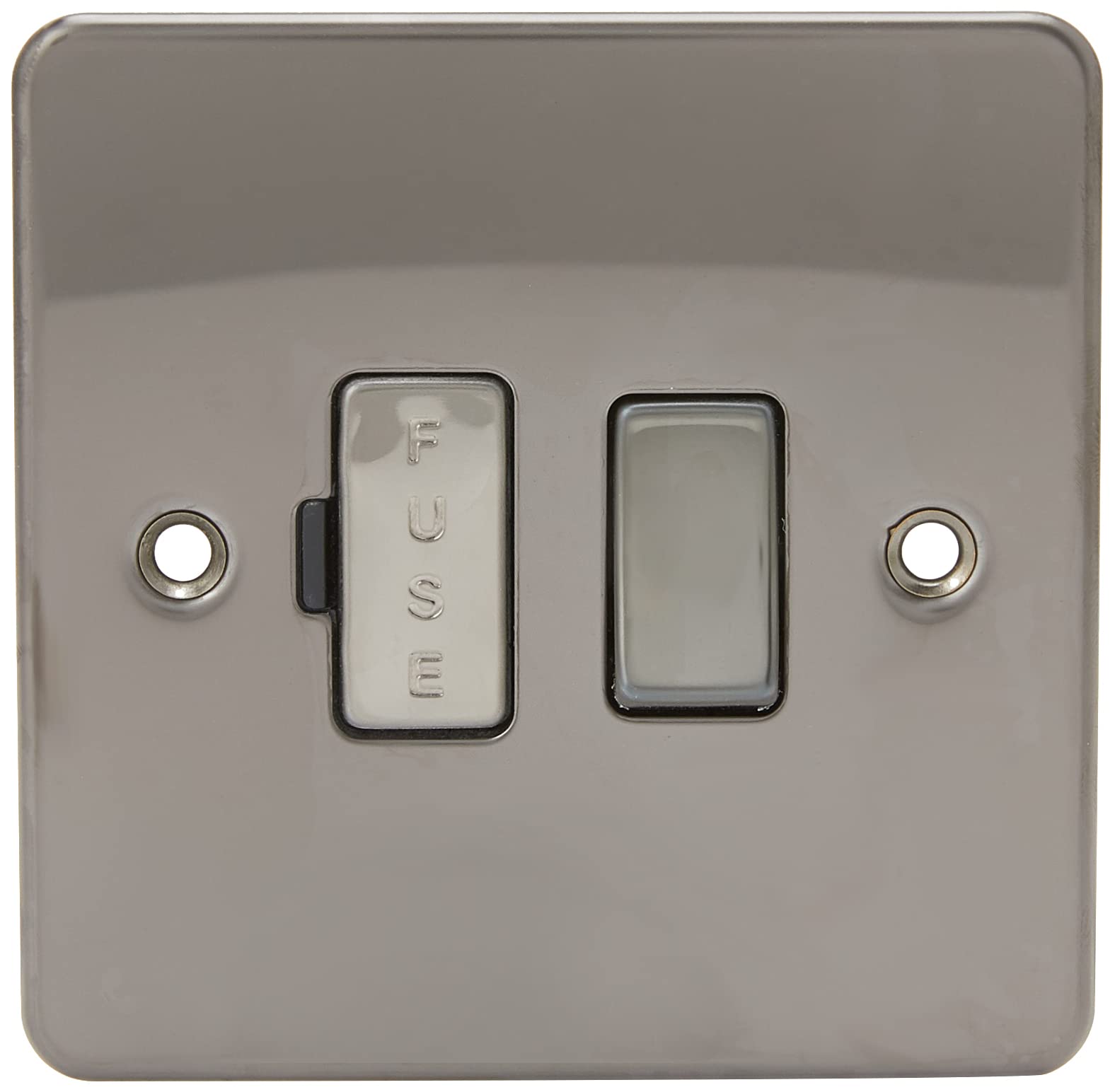 Knightsbridge FP6300GM 13 A Flat Plate Switched Fused Spur Unit, Gun Metal