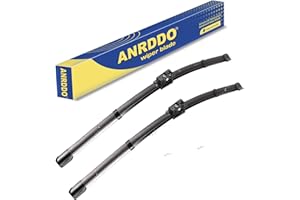 ANRDDO 2 wipers Factory Replacement For MBZ C class and GLC class 2015-2020 W205 C205 A205 Original Equipment Replacement Windshield Wiper Blades - 22"/22" (Set of 2) Top Lock