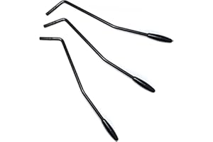 MIHEY 3 Pieces 6mm Thread Tremolo Arm Whammy Bar for Fender Stratocaster Electric Guitar Tremolo System, Black
