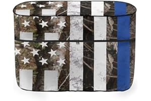 Horeset Camo American Flag RV Propane Tank Cover for Travel Trailer,Waterproof Camper Propane Tank Cover Double 40lb,Hides Often Ugly/Rusty/Dirty Tank Cylinder