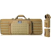 DBTAC Urban Classic Tactical Double Long Gun Bag Soft Rifle Case Pistol Transportation Case w/Backpack Strap for Range Shooting Outdoor Hunting | 32" 36" 42" 48"