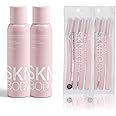 SKNBODY Hair Identifier Spray with Dermaplaner Set 2 Pack, Facial Hair Removal Kit with 4 Razors for Face Shaving and Dermaplaning