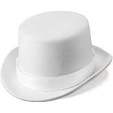 Shihanee Victorian Top Hat Circus Show Hat Cowboy Hat for Adults Halloween Cosplay DIY