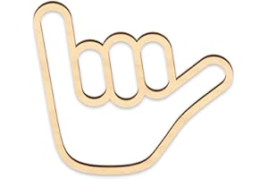 XYLOLFSTY Shaka Wooden Wall Sign Hang Loose Sign Hawaii Aloha Surfer Hand Sign Surf Wall Decor for Home Living Room Kitchen Bathroom Bedroom Hand shape Finger Nursery Room Decoration