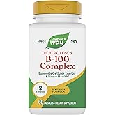 Nature's Way Vitamin B-100 Complex, 60 Count (60 Servings) | Vitamin B Complex for Cellular Energy and Nerve Health Support*, Vitamin B Complex per Serving, High-Potency Formula