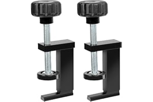 POWERTEC 71438 T-Track Clamp Vice | Hold Down Clamps for T-Tracks Accepting 1/4 Inch hex Head Bolts – 2 Pack