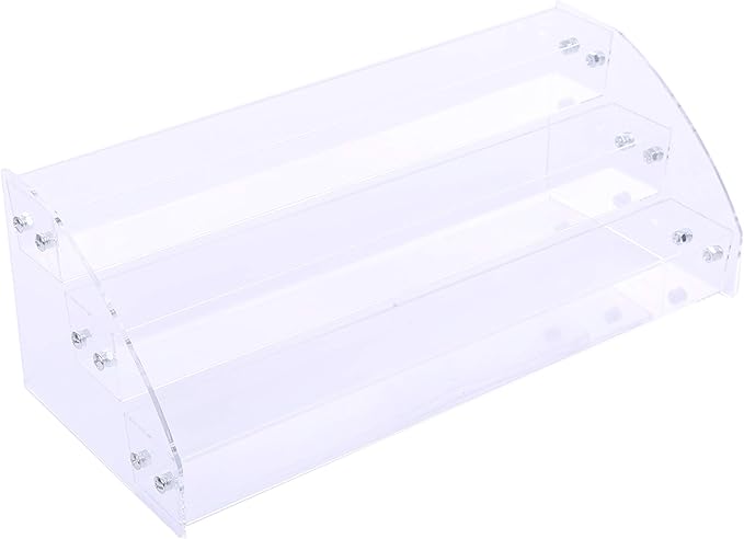 Amazon Sska C コレクション ケース 収納 ディスプレイ 展示 小物 フィギア 化粧品 ラック 棚 雛壇 コスメ 陳列棚 卓上 透明 3段 通販