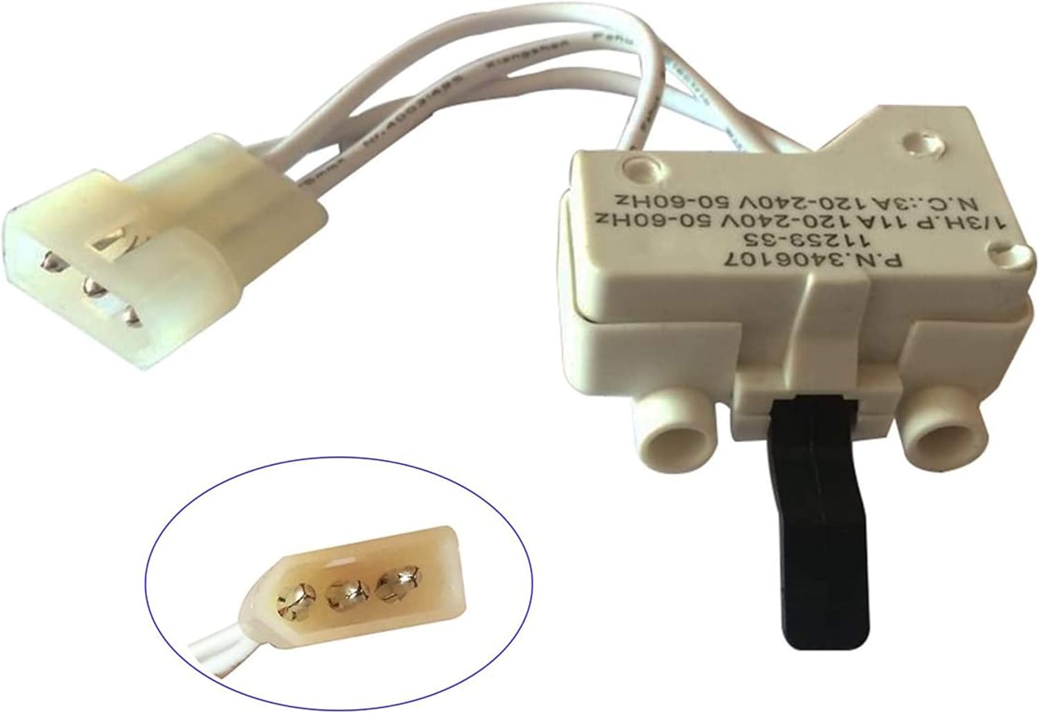 Amazon Com Lonye 3406107 Dryer Door Switch Fit For Whirlpool Sears Roper Maytag Dryer Wp3406107 Ps11741701 Ap6008561 3406109 3406100 3405101 3405100 3406101 Home Improvement