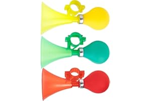 3Pcs Kids Bike Air Squeeze Honking Horn - Plastic Bicycle and Scooter Horn With Bulb