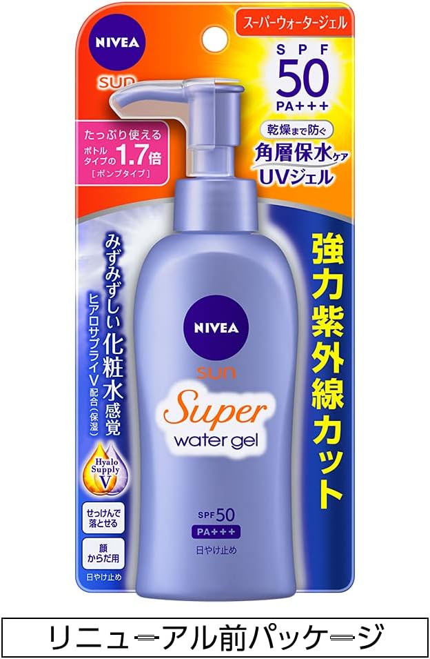 Amazon Co Jp ニベアサン プロテクトウォータージェル Spf50 Pa ポンプ 140g ビューティー