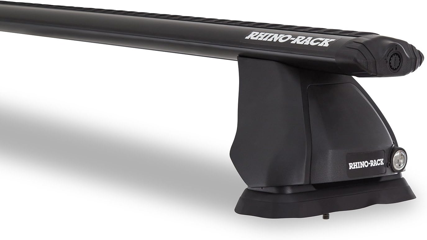 Compatible with: BMW 3 Series F30 4dr Sedan 2013 to 2018 - Rhino-Rack Vortex 2500 Black 2 Bar FMP Roof Rack