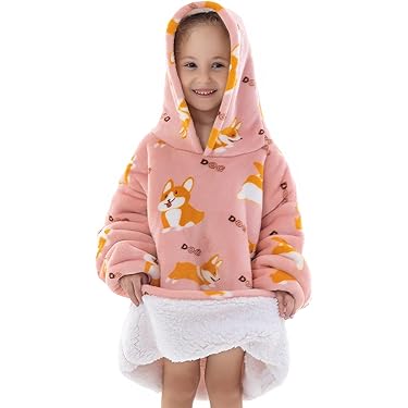 Pull Polaire Fille 1-7 Ans Hibou Vetement Fille Hiver Sweat Fille Sans Capuche Mignon Animal Dessin Anime Haut Manche Longue Fille La Mode Vêtements Fille Enfant Casual Sweatshirt (Black, 4-5 Years