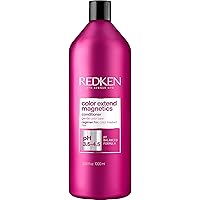 Redken Color Extend Magnetics Conditioner, For Color Treated Hair, Protects Adds Shine, Amino Acid, Sulfate-Free