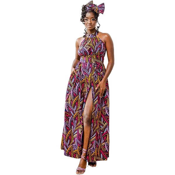 Amazon.com: African Dresses for Women Vintage Long Maxi Dress Ankara Fabric  Traditional Clothing : Clothing, Shoes & Jewelry