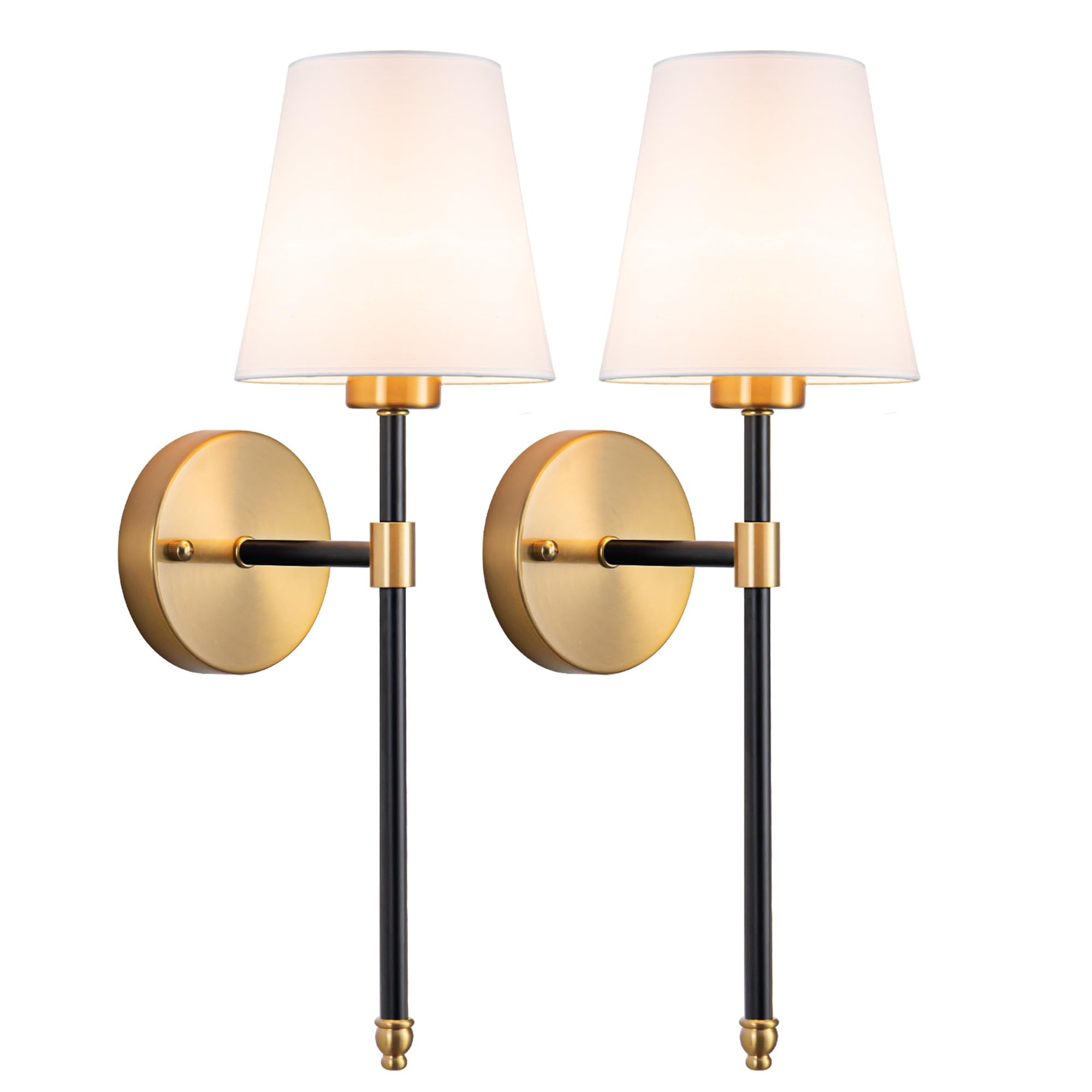 Nekhung Battery Operated Sconce Wall Decor Set of 2 for Bedroom Living Room Image