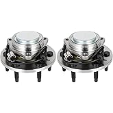cciyu Wheel Hub Bearing Assembly 2pcs Front Left Right 6 lugs ABS with tegral Sensor 515159 for Cadillac Escalade Esv 2015-2019 2WD for Chevrolet Silverado 1500 for Gmc Yukon 2WD Wheel Hubs