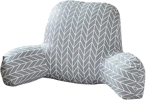 T Shape Reading Bed Rest Pillow With Arms Home Office Lounger