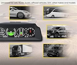 Car Inclinometer Offroad Clinometer for Pitch