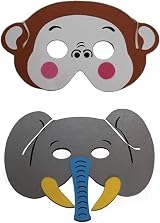 COSORO 25 Kids Animal Foam Masks Party Bag Fillers Masquerade Birthday view 5