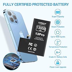 XYIRMCYF 13000mAh Super Capacity Battery Compatible