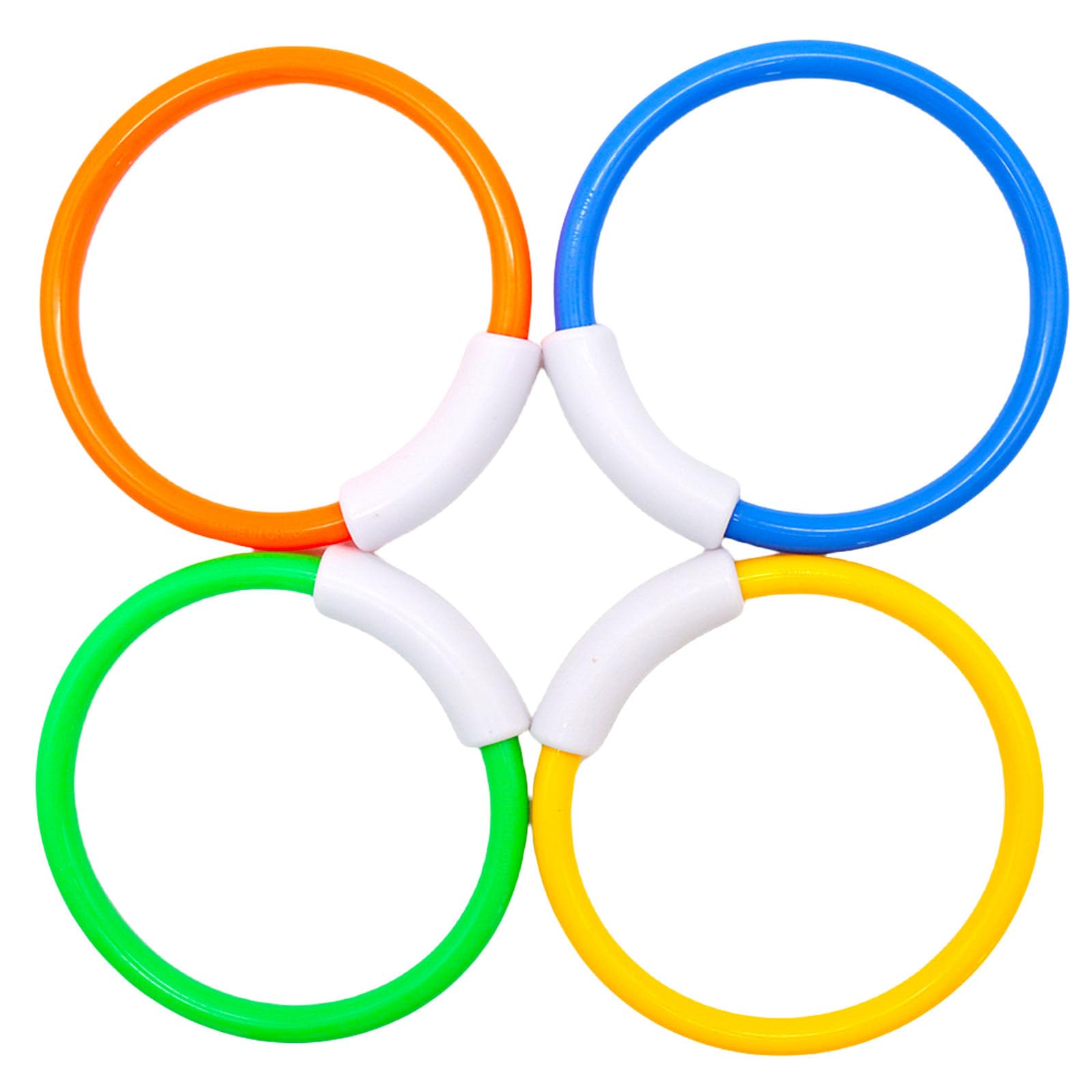 COSORO 4Pcs Diving Ring Toys Swimming Pool Sinking Toy Swimming Sinkers for Kids 7-12,Dive Ring Underwater Diving Toy,Bath Water Underwater Training Toys Gifts for Girls Boys Pool Games